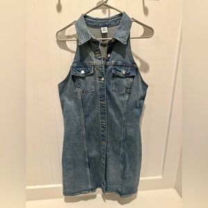 Like New ..denim dress .. size M.. never worn